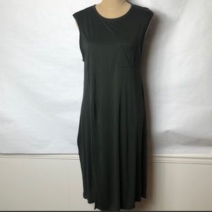 T by Alexander Wang Dark Gray T-Shirt Dress Size Small